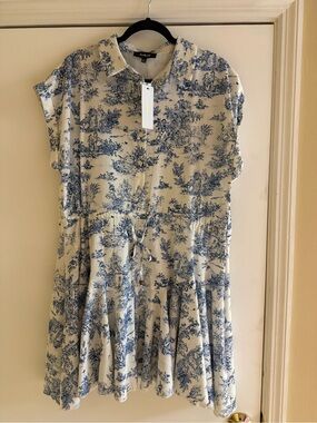 Sunday best printed mini dress
